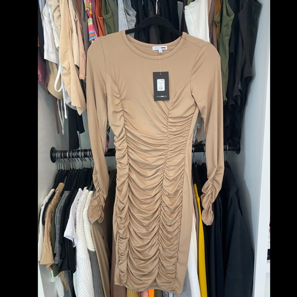 Ruched Midi Dress